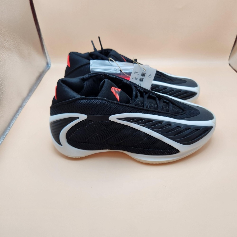 Adidas Anthony Edwards 2 J Shoes Youth Size 5.5 Black Basketball Sneakers JR9377